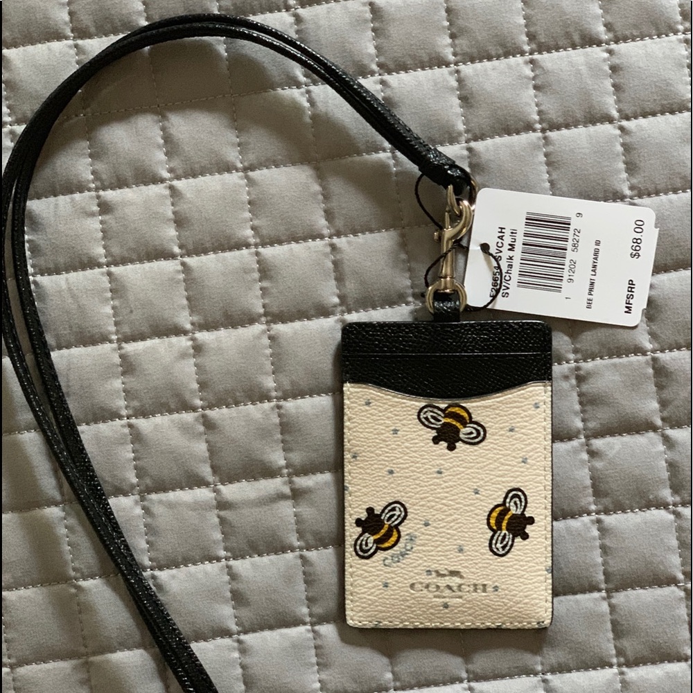 Coach Bee lanyard